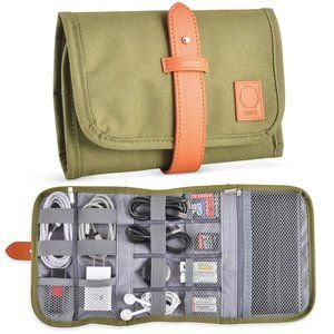 NWT Olive Electronics Organizer Travel Bag - Travel Accessories